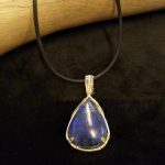 Lapis Lazuli Silver Wire-Wrapped Pendant - Image 5