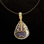 Lapis Lazuli Silver Wire-Wrapped Pendant - Image 2