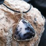 Merlinite Silver Wire-Wrapped Pendant by Niai Design