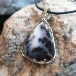 Merlinite Silver Wire-Wrapped Pendant - Image 3