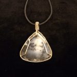 Merlinite Silver Wire-Wrapped Pendant - Image 2