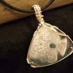 Moss Agate Silver Wire-Wrapped Pendant - Image 4