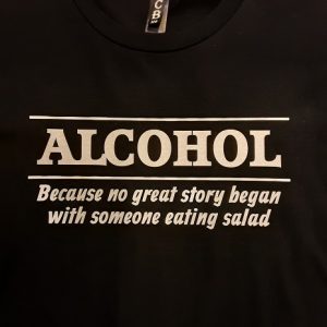 T-Shirt Alcohol Salad Joke