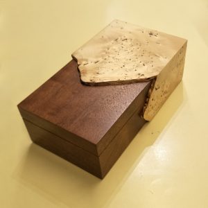 Birdseye Blackwood and Birdseye Huon Pine Box by Lins Athorn