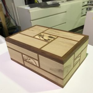 Blackwood & Sassafras with Spalted Blackheart Sassafras Centres Box by Lins Athorn