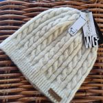 W. Garrett & Co wool-mix Beanie in a natural rib knit