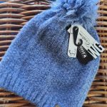 W. Garrett & Co wool-mix Beanie with pom-pom in violet blue