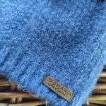 W. Garrett & Co wool-mix Beanie with pom-pom in violet blue