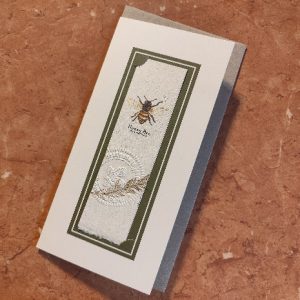 Honey Bee available as a bookmark card or print by Joanna Gair