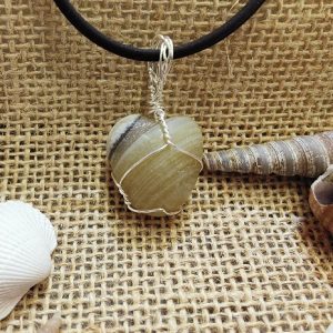 Tasmanian Agate (Natural) silver wire-wrapped by Niai Design