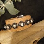 Faux Leather with diamante feature cuff