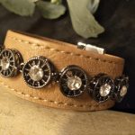 Faux Leather with diamante feature cuff